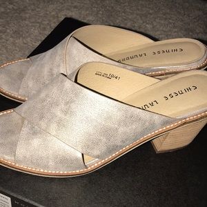 Chinese Laundry heeled mule